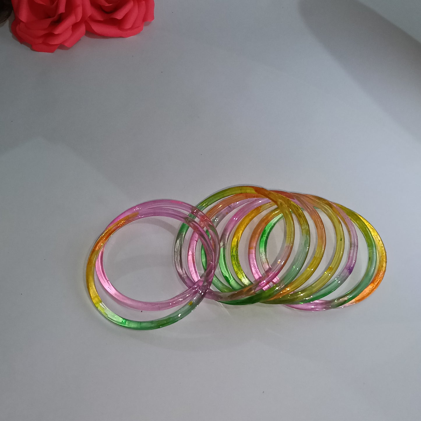 Original Jelly Bangles Set of 8| Joint-Free Design|