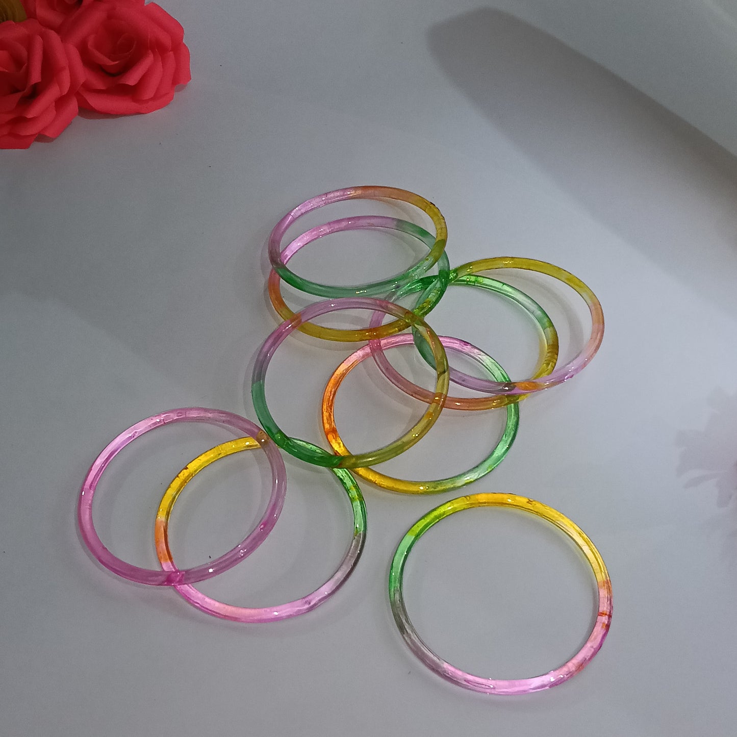 Original Jelly Bangles Set of 8| Joint-Free Design|