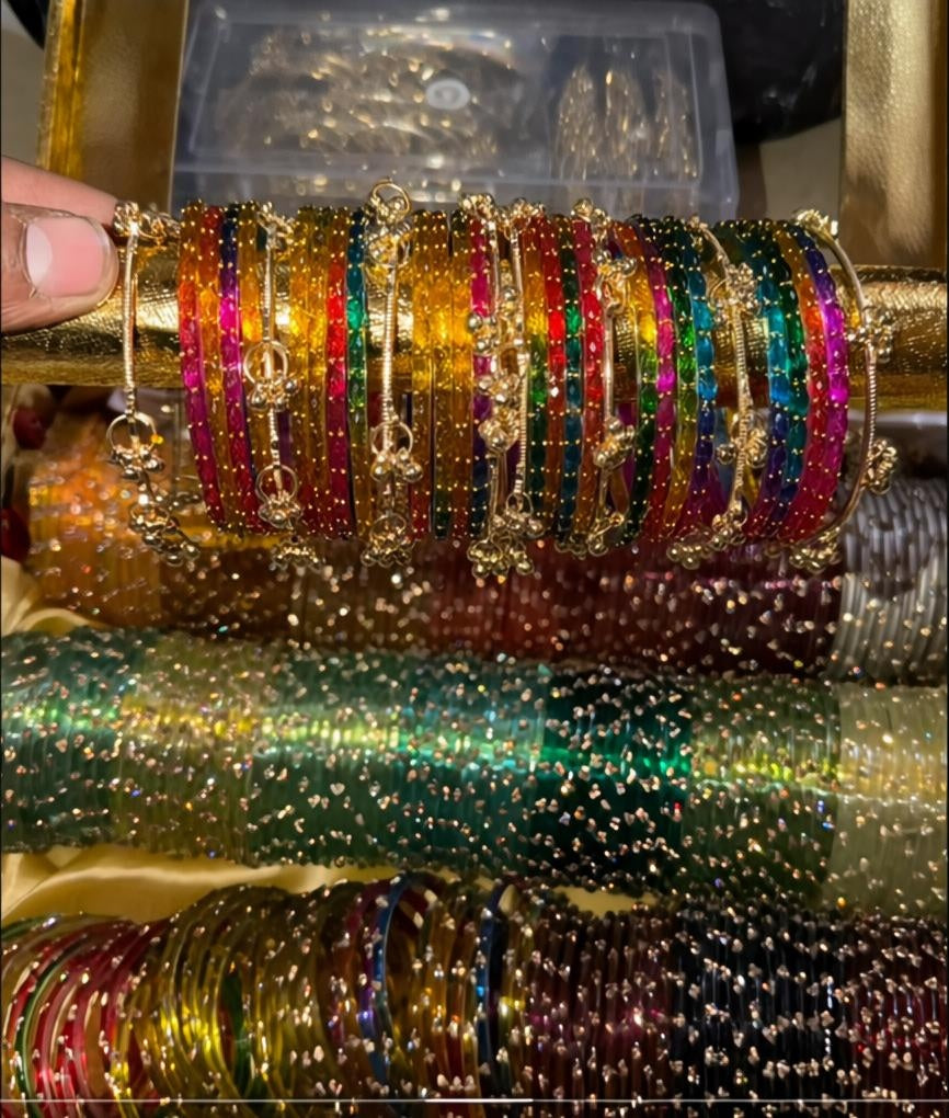 🌈 Original dark Multicolor Ghungroo kashmiri Set