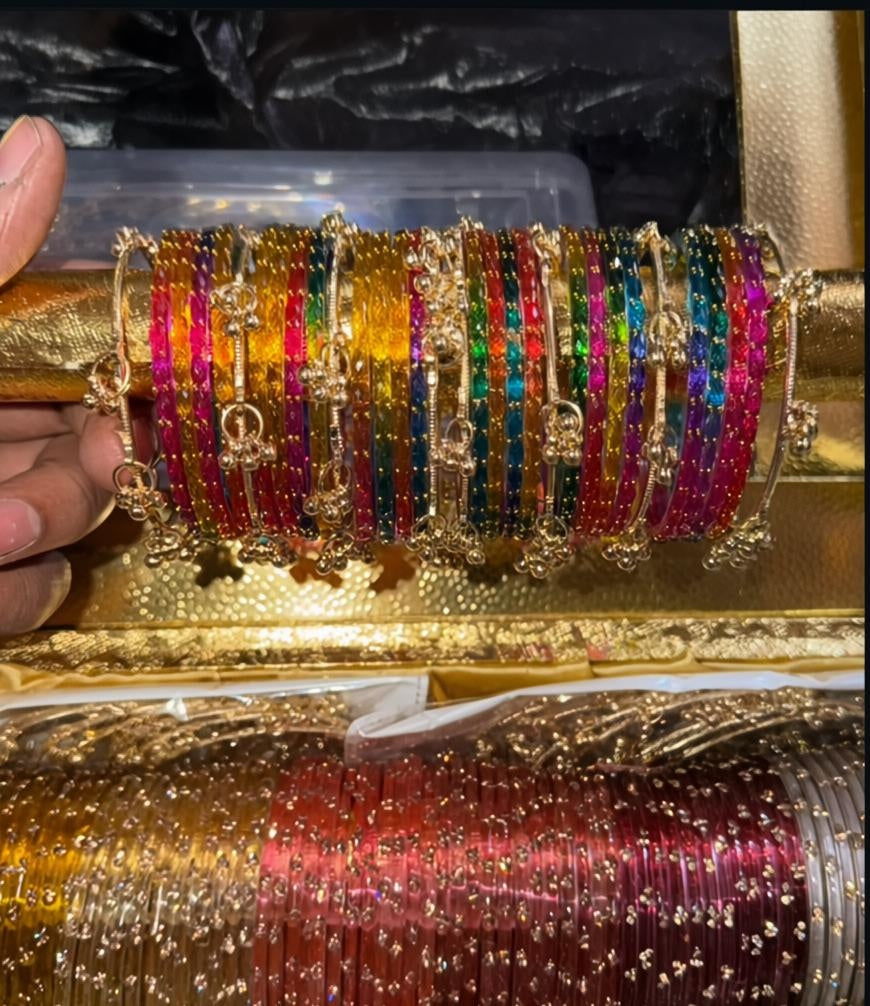 🌈 Original dark Multicolor Ghungroo kashmiri Set