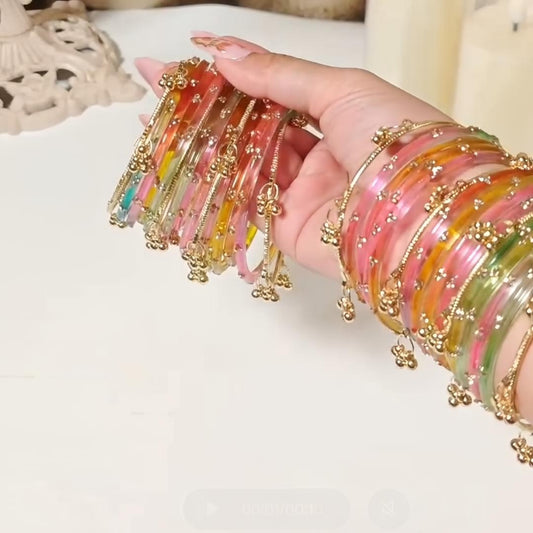 Original light Multicolor viral kashmiri Bangles Set ✨